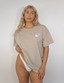 Koba Coastal Cowgirl Oversized T-Shirt Beige