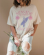 Good Day Street - PINK Seaside Cowgirl - Oversized Graphic Tee